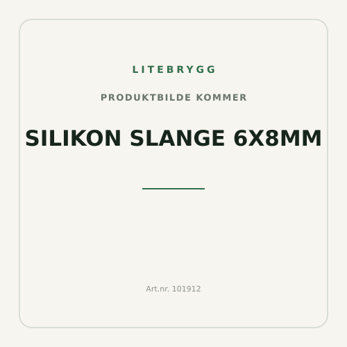 Silikon slange 6x8mm