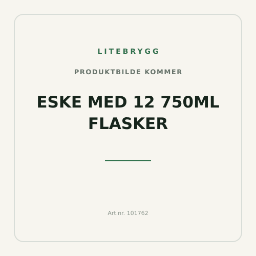 Eske med 12 750ml flasker