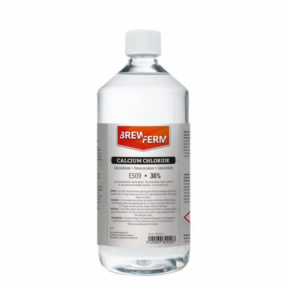 Kalsiumklorid 36 % - 1l