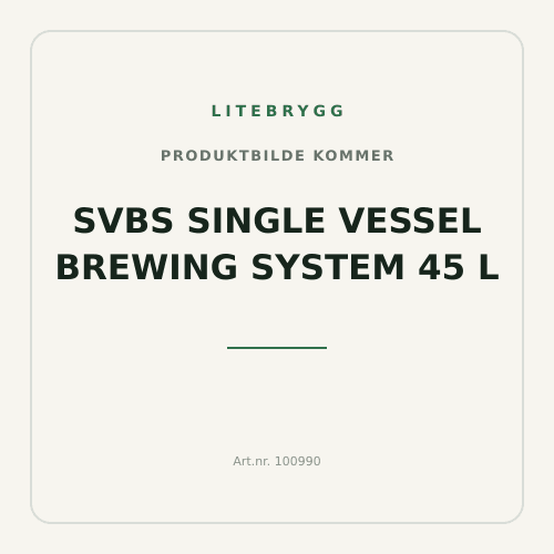 SVBS Single Vessel Brewing System 45 l