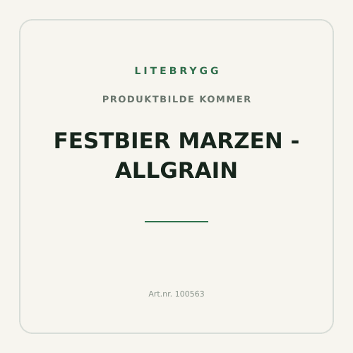 Festbier Marzen - Allgrain