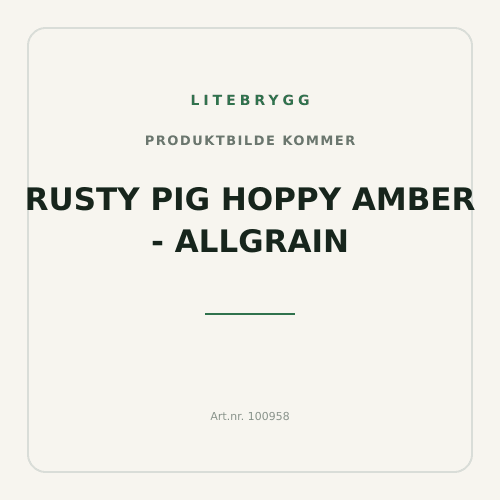 Rusty Pig Hoppy Amber - Allgrain