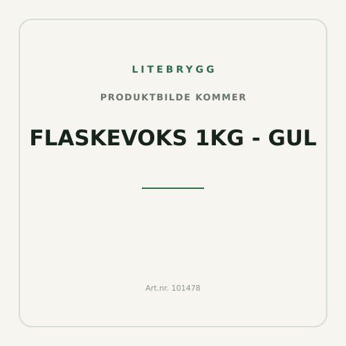 Flaskevoks 1kg - Gul