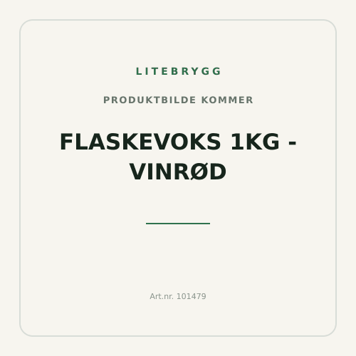 Flaskevoks 1kg - Vinrød