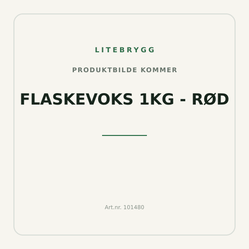 Flaskevoks 1kg - Rød