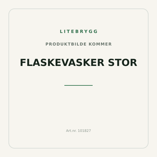 Flaskevasker stor
