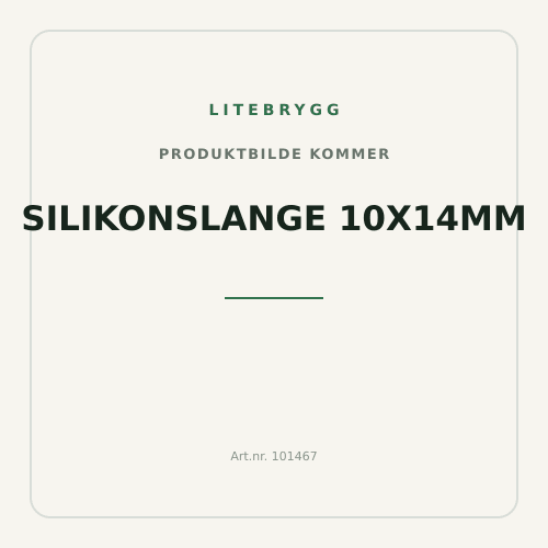 Silikonslange 10x14mm