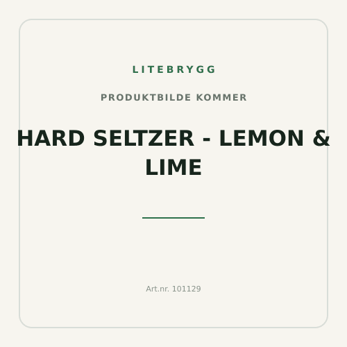 Hard Seltzer - Lemon & Lime