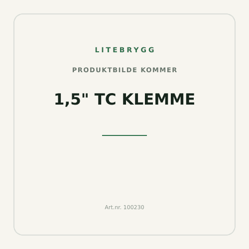 1,5" TC klemme