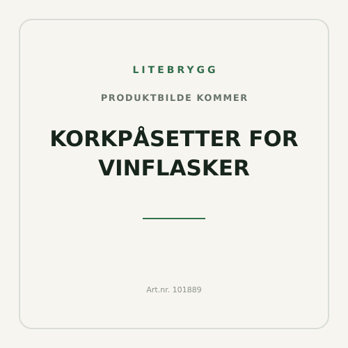 Korkpåsetter for vinflasker