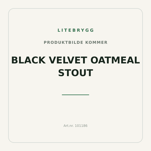 Black Velvet Oatmeal Stout