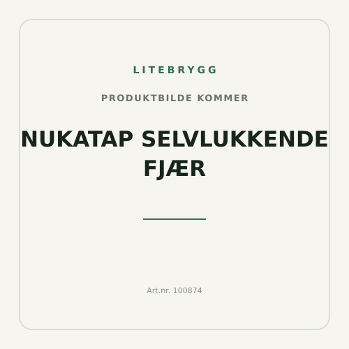 Nukatap selvlukkende fjær