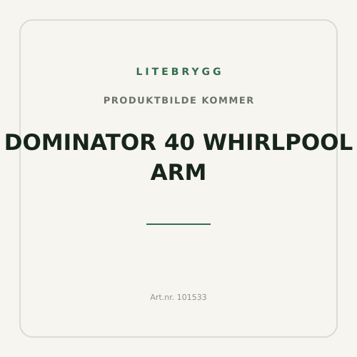 Dominator 40 Whirlpool arm