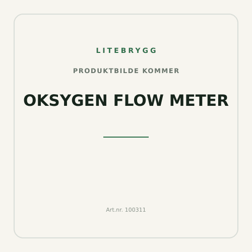 Oksygen Flow Meter