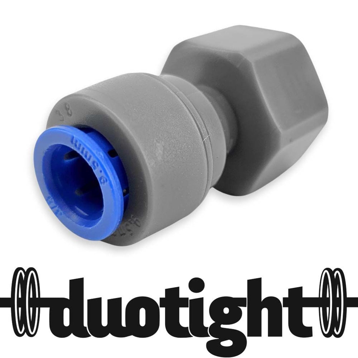 9,5mm (3/8") til 1/2" BSP