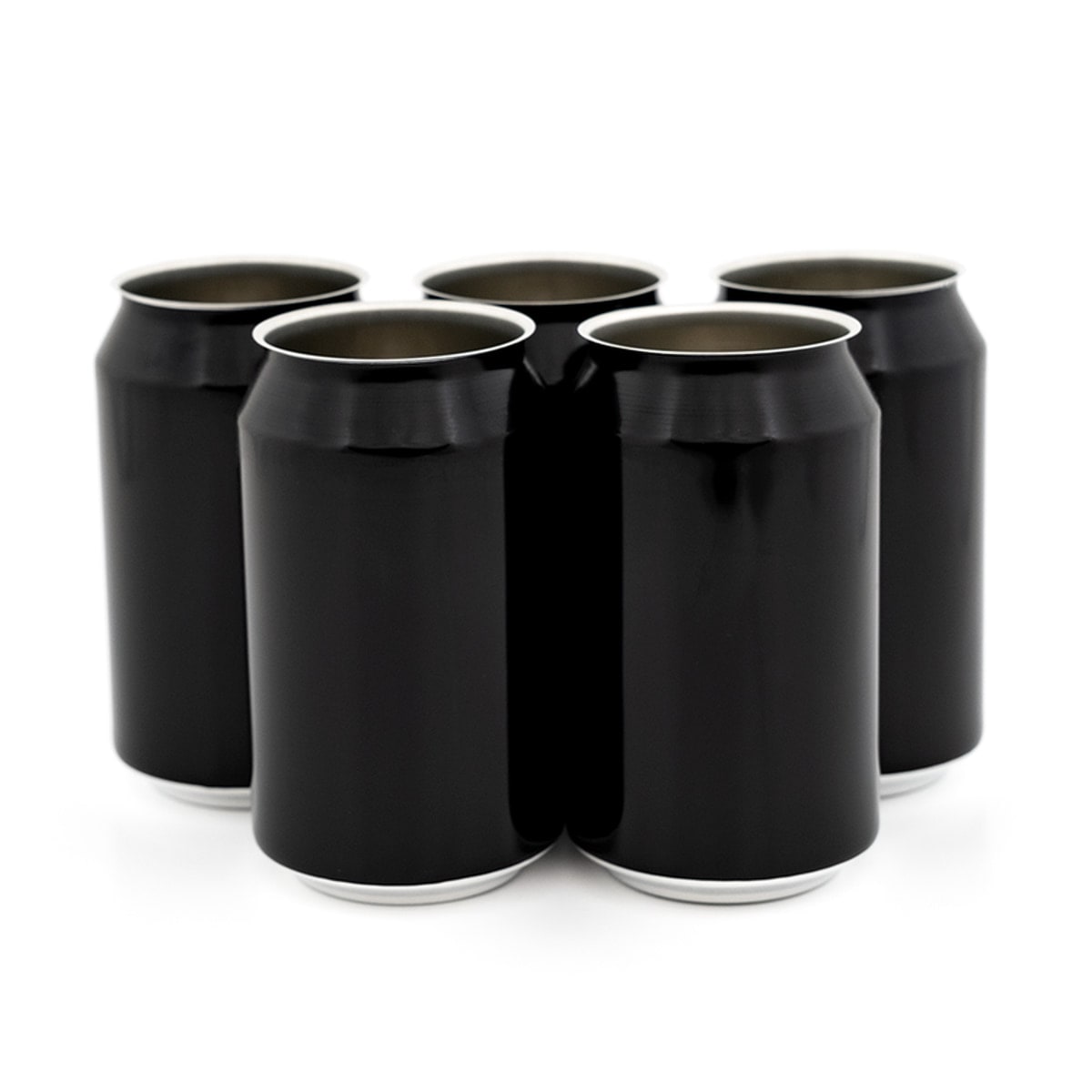 330 ml sort ølboks - 216stk