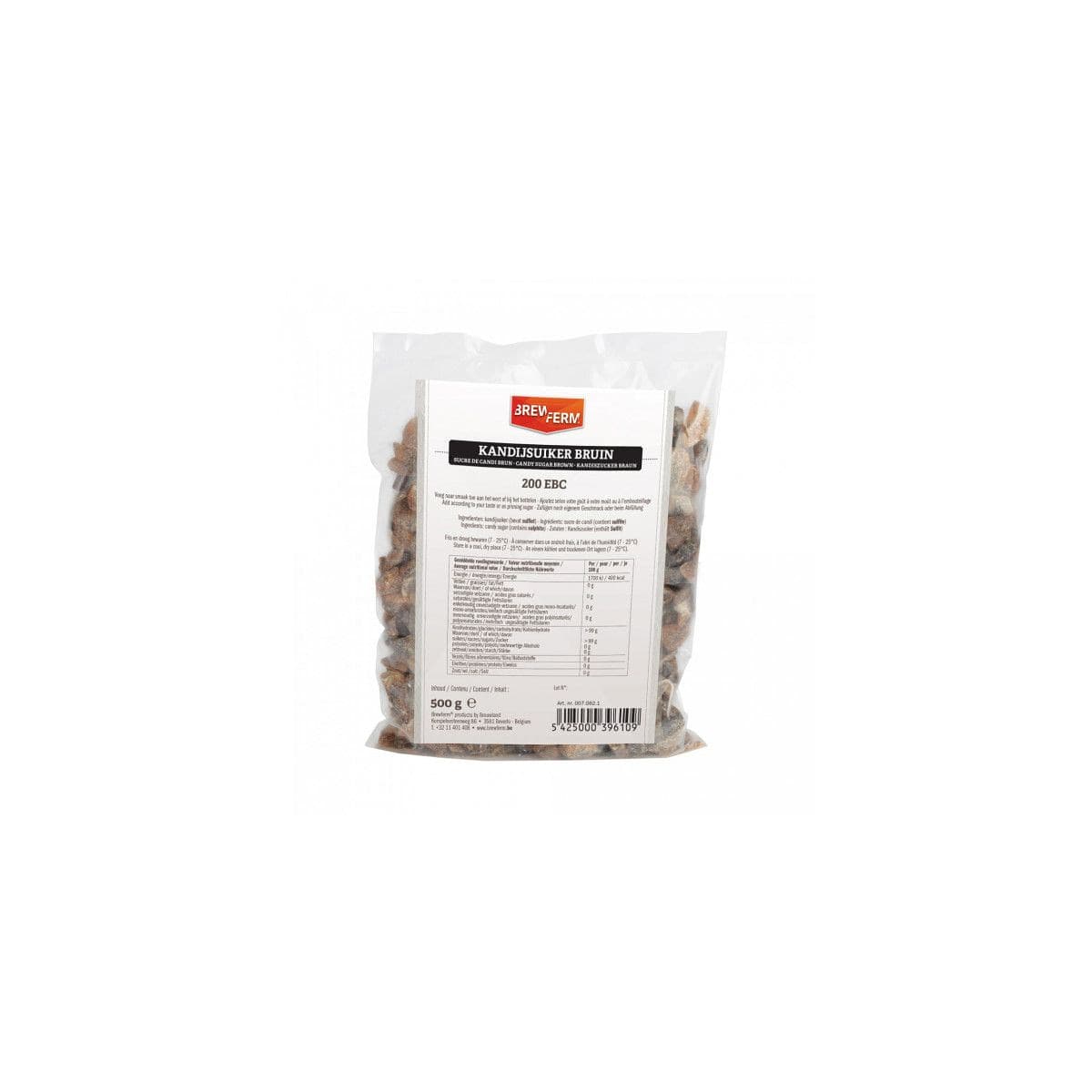 Kandis Sukker Mørkt 500gr