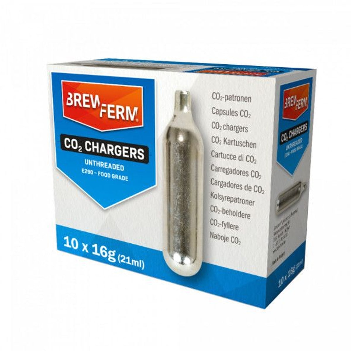 CO2 patroner 16g - 10pk
