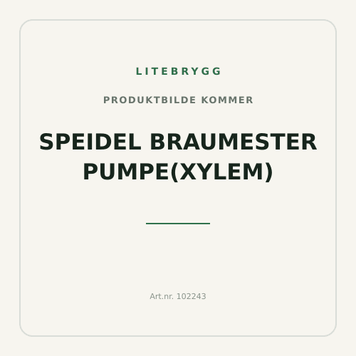 Speidel braumester pumpe(XYLEM)